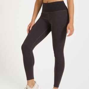 Vuori Dark Plum Heather High-Waist Leggings